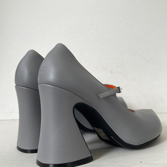 MARNI MARY JANE HEELS IN DOLPHIN IT 37 US7 - Picture 8 of 12